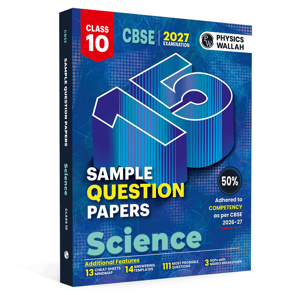 PW 15 CBSE Sample Papers Class 10 Science For 2027 Board Exam (New Pattern) | CBSE Like Question Booklet and Answer Sheets, Marking Stickers, Mind Maps, Most Probable Questions