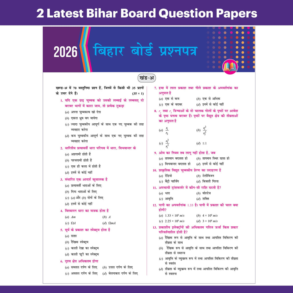 PW Bihar Board Class 12 JEET Guess Papers & Question Bank (Hindi Medium) Physics, Chemistry, Biology, English & Hindi Combo Set of 5 Books For 2026-27 Exam | Chapterwise PYQs, Important Ques