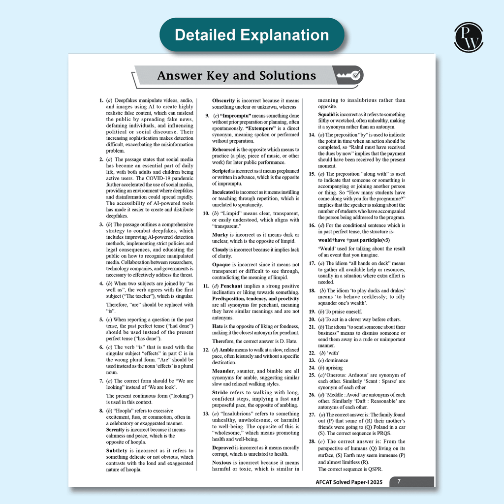28 AFCAT Previous Years Solved Papers (2025 - 2011) For Flying, Technical & Ground Duty (Non-Technical) Branches For 2025-26 Exam | Previous Year Questions | PYQs | Fully Solved