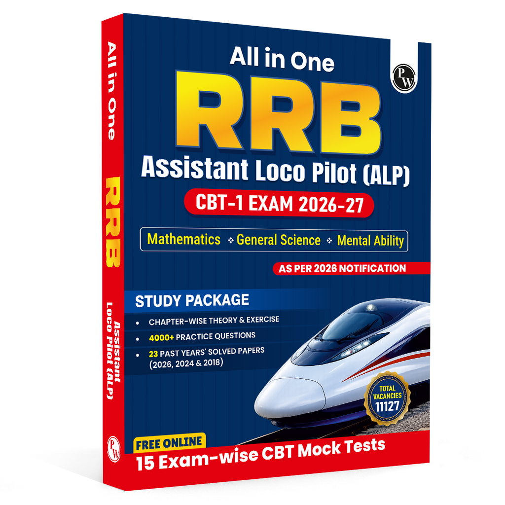 All in one RRB Assistant Loco Pilot (ALP) CBT-1 Book 2026 | Chapterwise Theory and Exercises | 20 Previous Solved Papers 2026, 2024 & 2018 (PYQs) and 15 Online CBT Tests