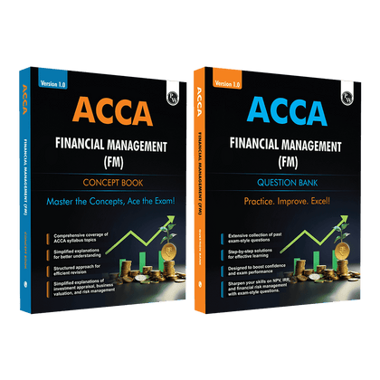 ACCA Financial Management (FM) Concept Book + Question Bank Combo Set of 2 Modules