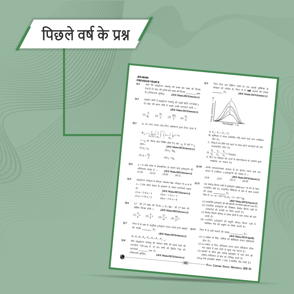 Arjuna for JEE (Hindi) Main & Advanced Class 11th Physics, Chemistry and Mathematics Modules (2024 Edition) Combo Set of 12 Books
