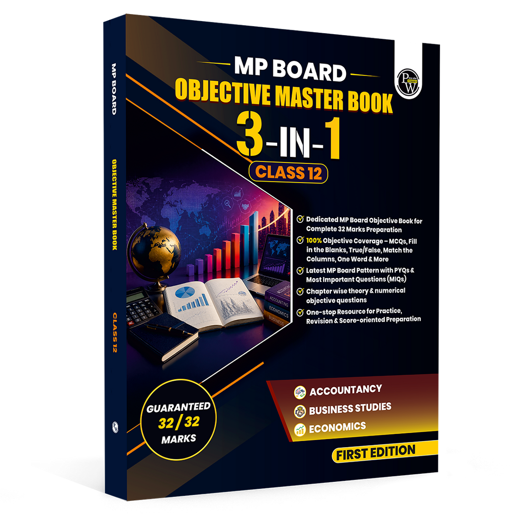 MP Board Commerce Objective Master Book Class 12 | Accountancy, Business Studies, Economics | Latest Pattern Chapterwise Theory with PYQs & Most Important Questions
