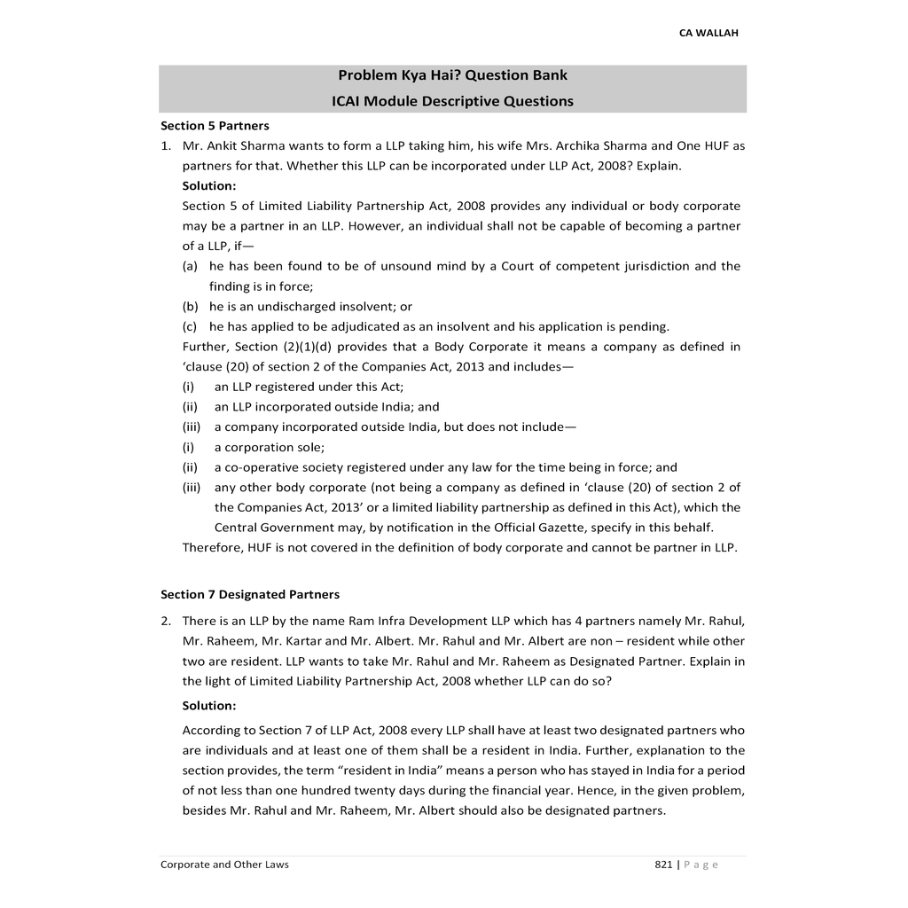 CA Intermediate Group 1 Corporate and Other Laws By CA Chaitanya Jain | Covering Theory, Exercise and Previous Years Questions & Solutions | Latest Syllabus For May 2026 Exams