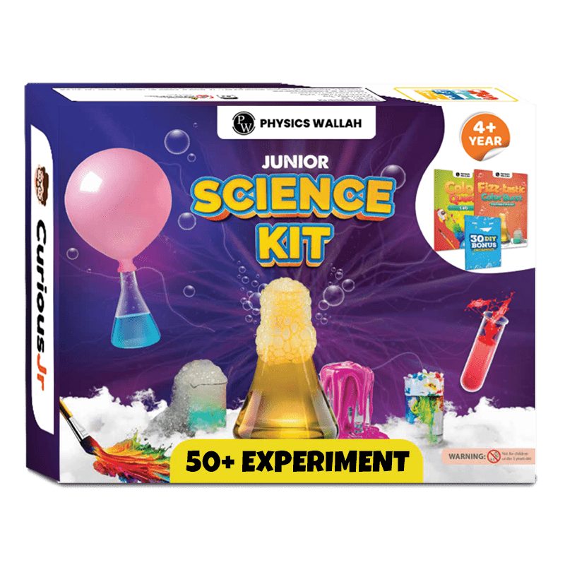 Junior Science Kit  for Girls and Boys Age 4,5,6,7,8,9,10,11,12,13,14 Years Old, Science Kit for Kids for Birthday Gifts, 50+ Experiments of Color, Craft & Science