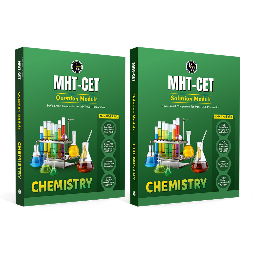 PW Maharashtra Board MHT-CET Chemistry Question Bank & Solution Booklet Set of 2 Books | Theory plus PYQs of MHCET, CBSE & MH Boards | Detailed Solution Explanations
