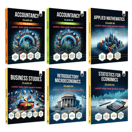 PW CBSE Class 11 Accountancy Volume 1 & 2, Business Studies Volume 1 & 2, Applied Mathematics, Statistics for Economics & Introductory Microeconomics Combo Set of 6 Books