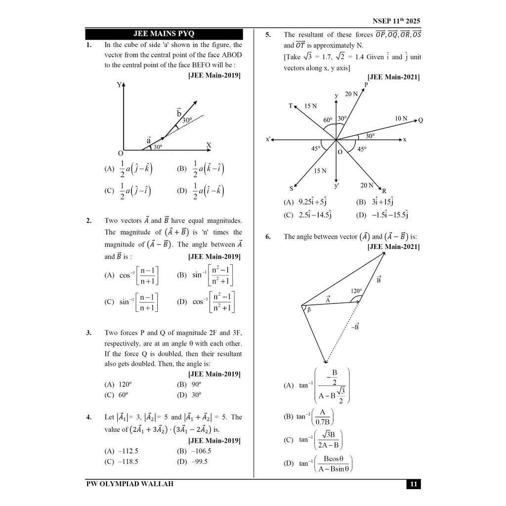 Olympiad Wallah NSEP Class 11 Advanced Physics For JEE & Olympiad 2025 | Detailed Explanations | Problems for Analytical Skills | Ideal For NSEP & Olympiad, INPhO & IPhO