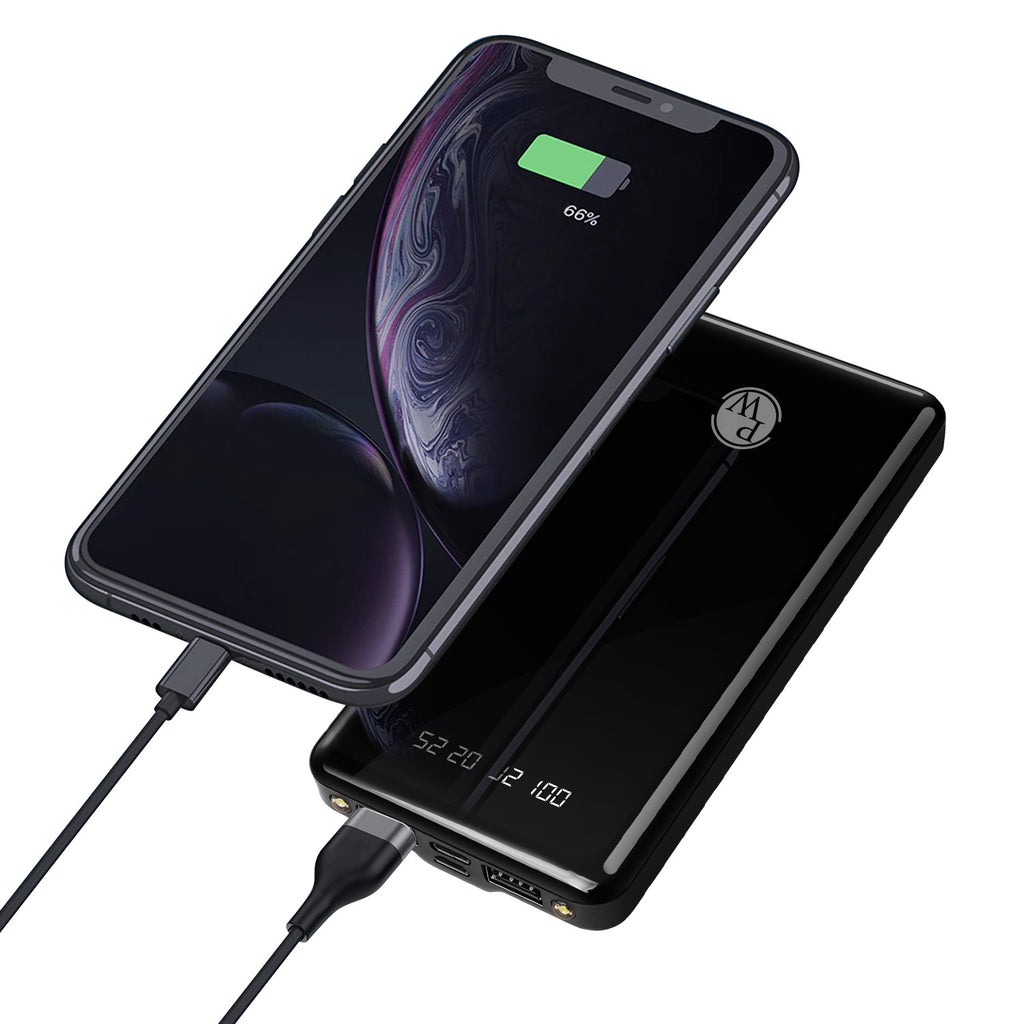 Power Bank 20,000 mAh 2 USB Ports, Micro USB & C-type Input