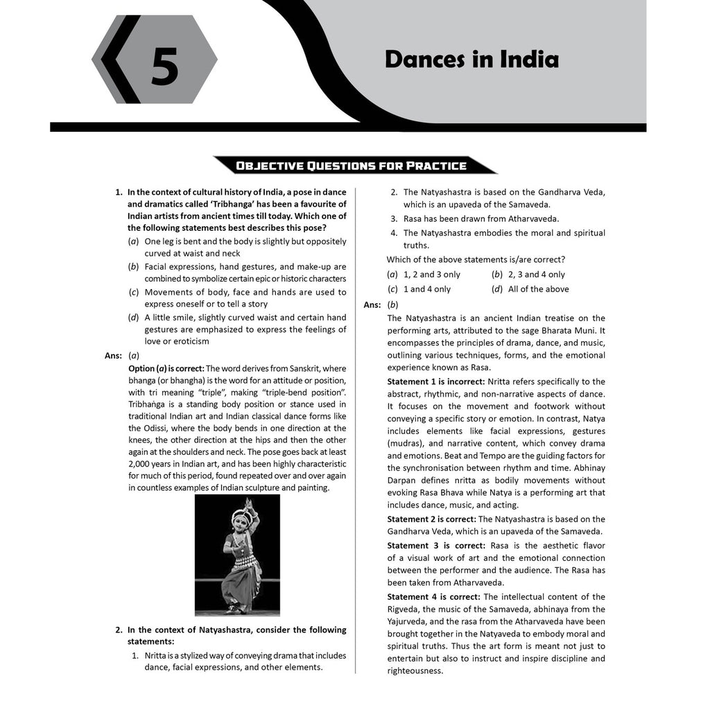 UPSC Mission Prelims Art and Culture Chapterwise Topicwise Question Bank | 220+ Handpicked Questions & Important Topics Covered with Detailed Explanation