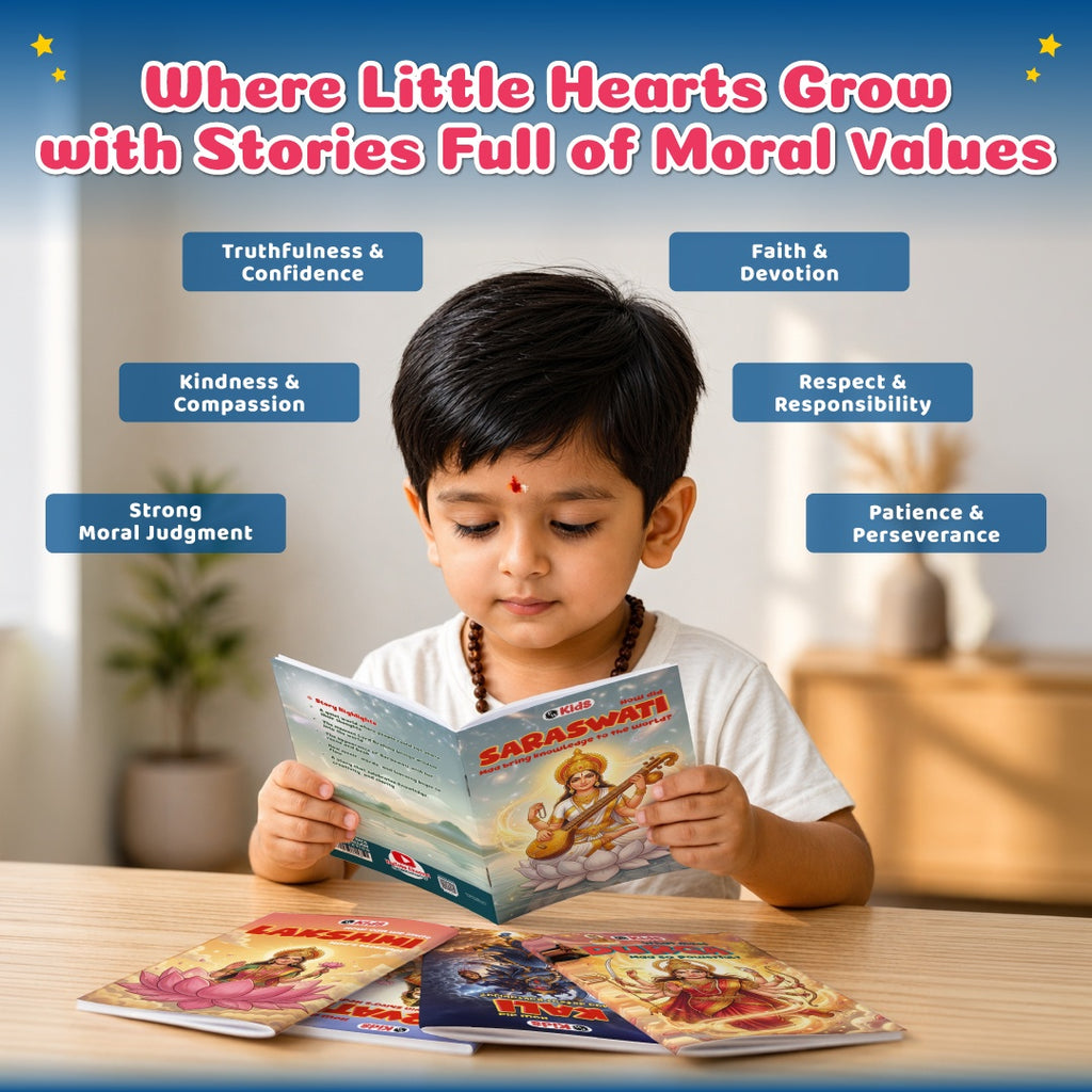 Mythology Story of Goddesses For Kids (Set of 5 Books) | Durga, Saraswati, Lakshmi, Kali, & Shiv Parvati | Colourfully Illustrated Easy Spiritual Tales with Moral Values