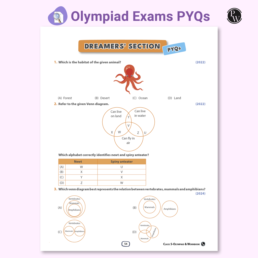 PW Olympiad Plus Workbook For Class 5 Science and Mathematics Prepguide & PYQs Combo Set of 2 Books | NSO, ISO, iOS, Hindustan Olympiad, NSTSE, IMO, iOM, SEAMO, ISTSE and Others