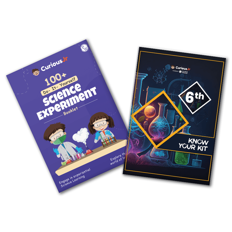 Curious Jr. Science Experiment Kit For Class 6th - CBSE and NCERT Topics based Experiments with Video Tutorials and Manual (Multicolor) | Science Project Kit