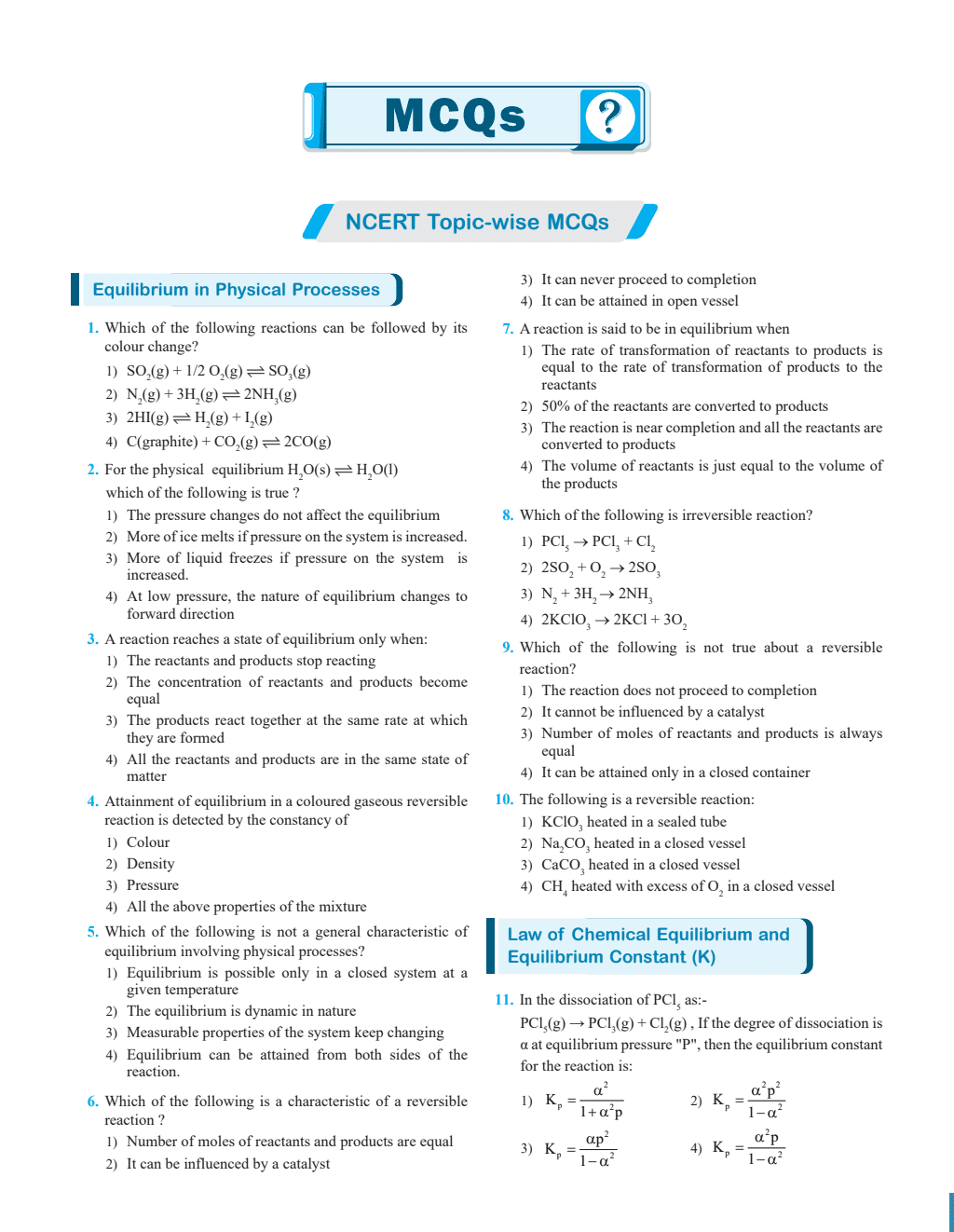 Objective NCERT Punch Physics and Chemistry For NEET 2025 l Updated with New Topics and Rationalised As per NMC NEET Syllabus with NEET 2024 Solved Paper