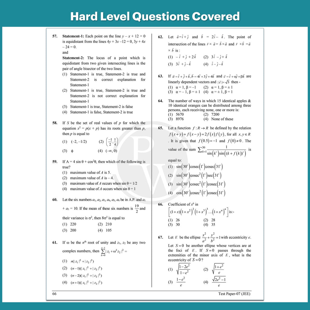 PW 14 JEE Main Rankers Test Series 2027 | 10 Full and 4 Part Syllabus Tests & 2 FREE Internet Based JEE Mock Tests with Solutions, Past Year Analysis & Rank Predictor | JEE Test Series