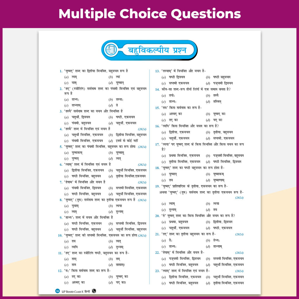 PW UP Board Class 10 Question Bank Hindi Guru Mantra By Gulshan Yadav Sir & Aditi Purohit Mam For 2026-27 Exam | NEP 2020 | Chapter-wise NCERT Exercises with Brief Theory & PYQs