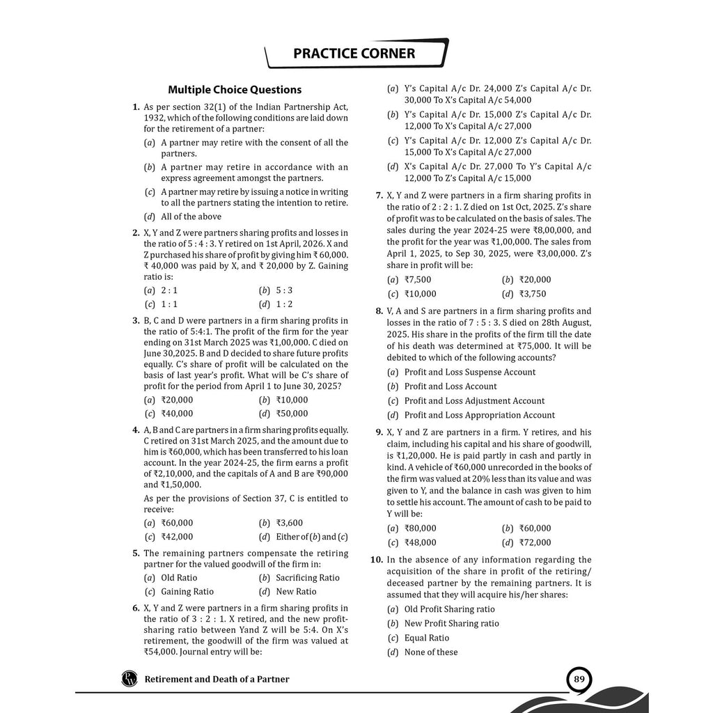 CUET (UG) Accountancy 2026 Chapterwise & Topicwise Question Bank with Past Year Questions PYQs and Mock Test | Mind Maps and Practice MCQs