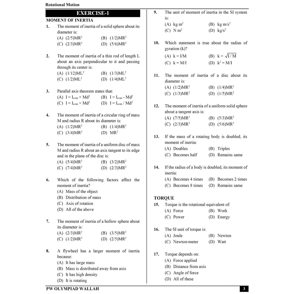 PW Olympiad Wallah NSEJS Class 8th-10th Science (Part 2) For 2026 | For NSEJS, INJSO, IJSO Exam | Expert Crafted Content | PYQ, Practice Questions, Detailed Solutions