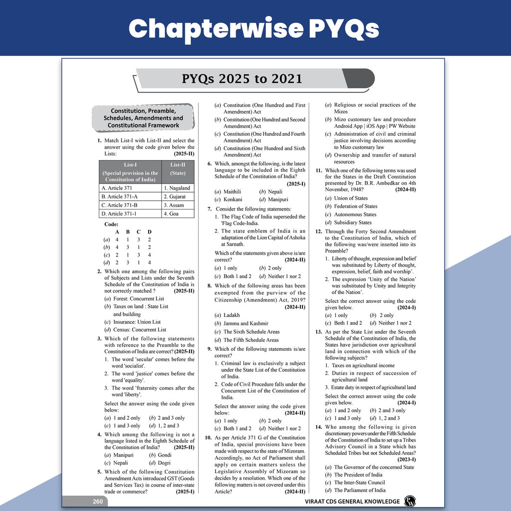 Viraat CDS OTA Book 2026 General Knowledge, Mathematics & English Combo Set of 3 | PYQ (2026-21) | Latest 2026 Solved Paper | Chapterwise Theory, Solved Examples, Practice Exercises