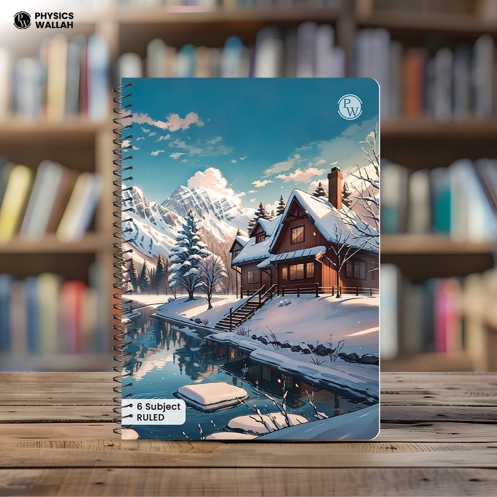 6 Subject Spiral Notebook | Set of 3 | 300 Pages | Ruled | PW Seasons