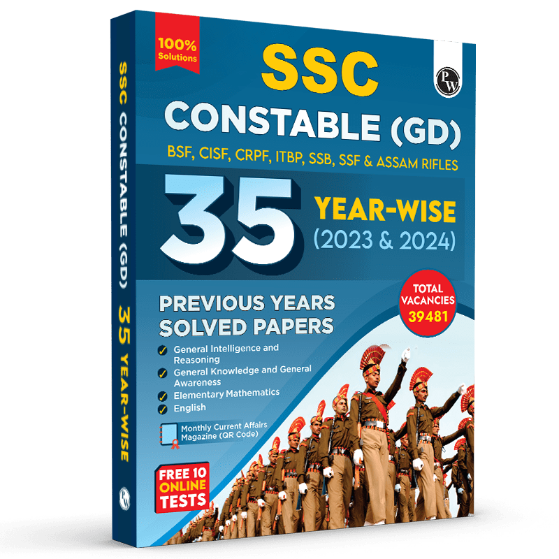 SSC Constable GD Exam 2025 | 35 Previous Year-wise Solved Papers (2023-2024) with 10 Online Practice Sets | PYQ | Past Questions | English Edition