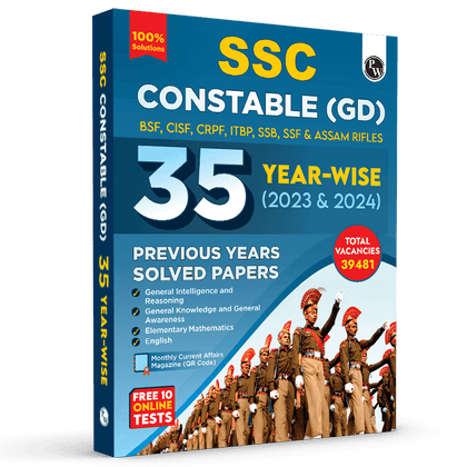 SSC Constable GD Exam 2025 | 35 Previous Year-wise Solved Papers (2023-2024) with 10 Online Practice Sets | PYQ | Past Questions | English Edition