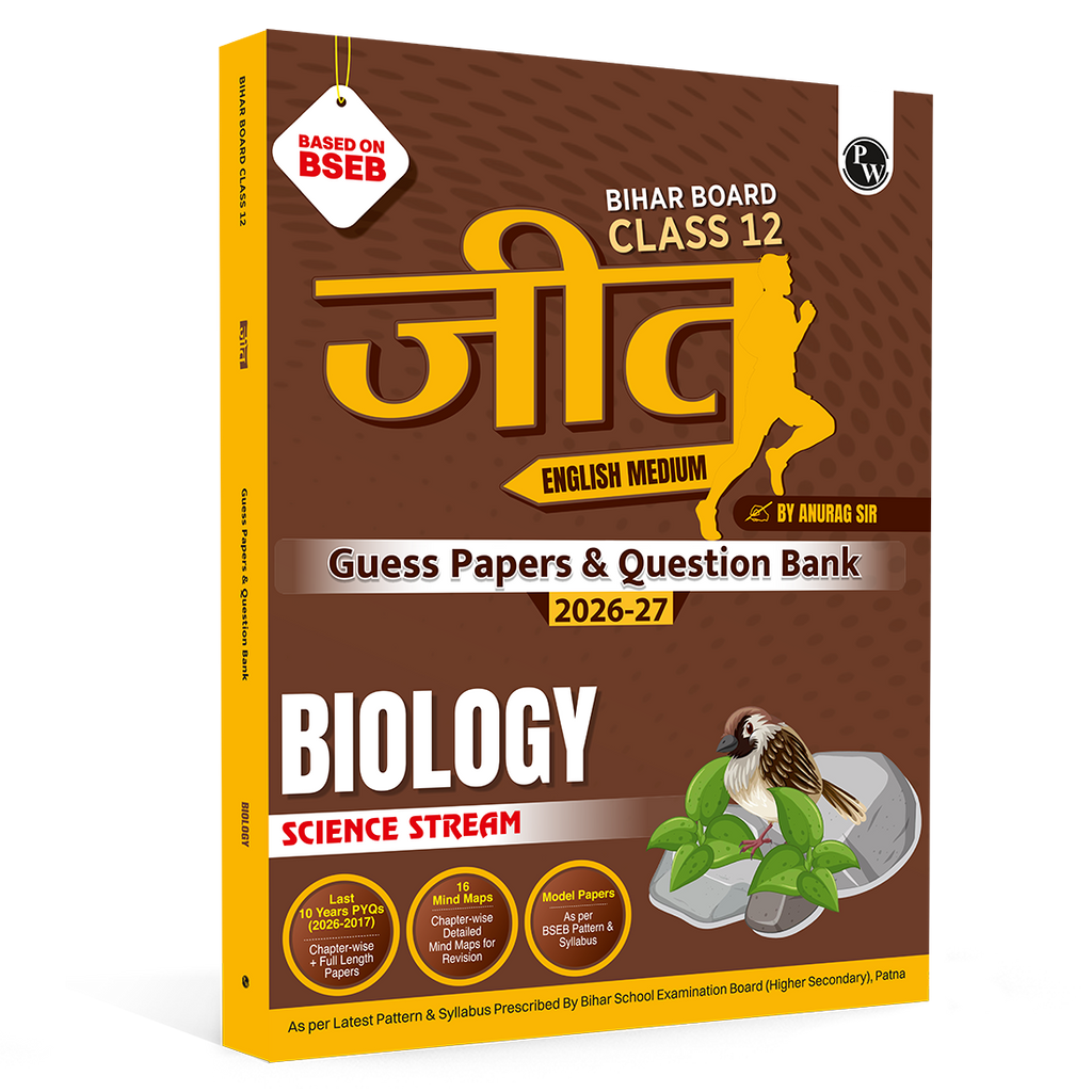 Bihar Board Class 12 Question Bank Biology JEET Guess Papers & Question Bank By Anurag Sir For 2026-27 Exam | Chapterwise Mind Maps & Previous 10 Years Questions, Model Papers with OMR