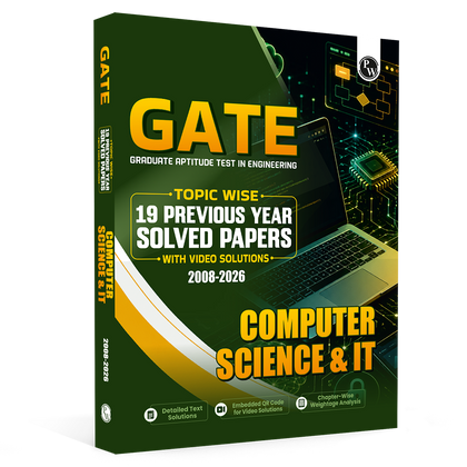 GATEWALLAH Computer Science & IT Topicwise Previous Year Solved Papers (2026 - 2008) with Video Solutions For 2027 Exams | Detailed Text Solutions
