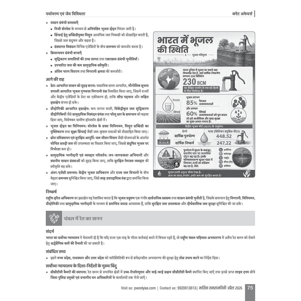 Monthly Current Wallah Magazine April 2026 Edition | Current Affairs For Civil Services Examinations l Hindi Edition