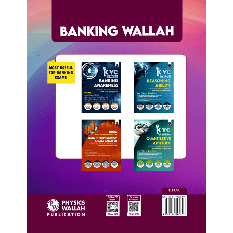 KYC English Language Book For All Banking Exams 2024 - 2025 with PYQs and New Pattern Questions - Key To Your Career For Banking