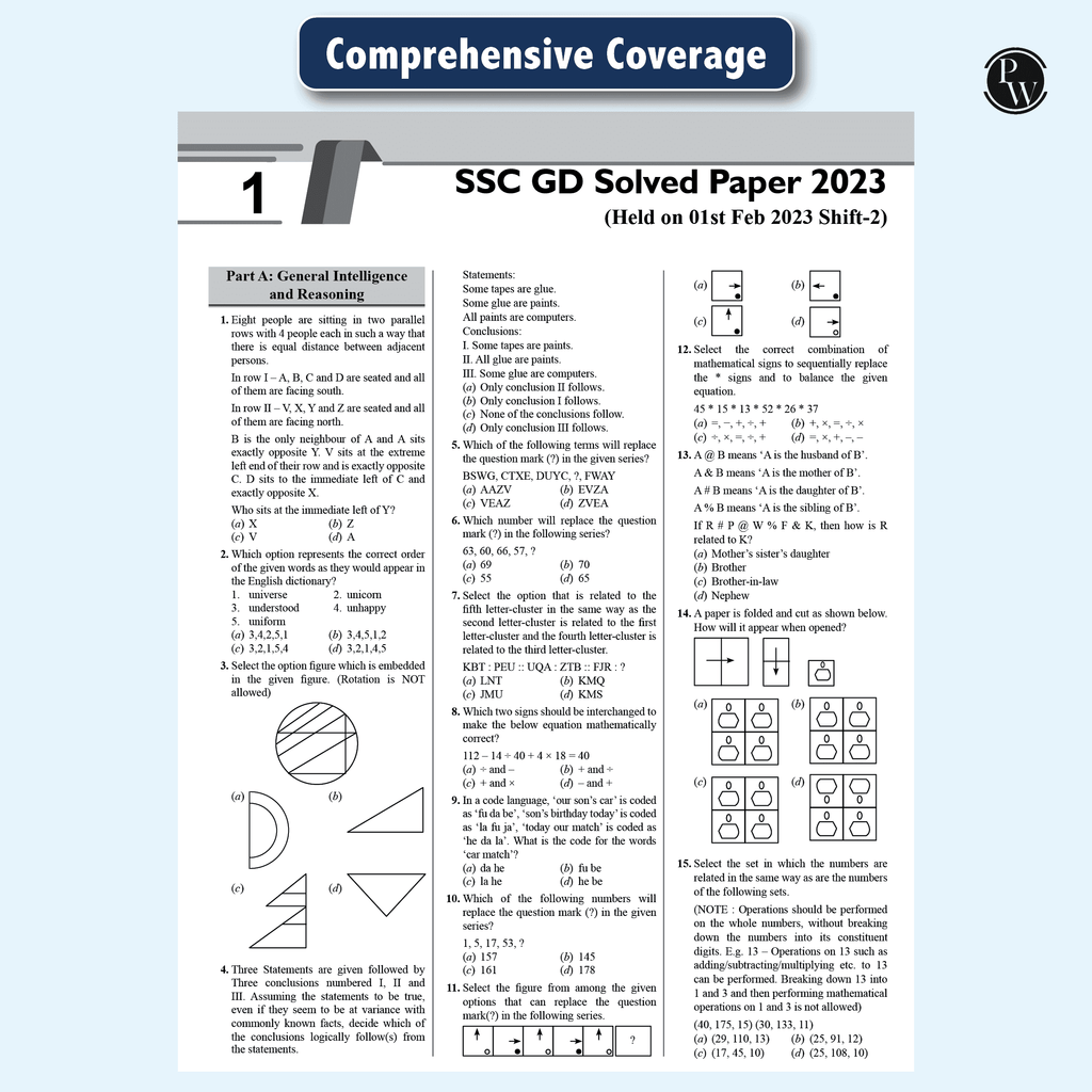 SSC Constable GD Exam 2025 | 35 Previous Year-wise Solved Papers (2023-2024) with 10 Online Practice Sets | PYQ | Past Questions | English Edition