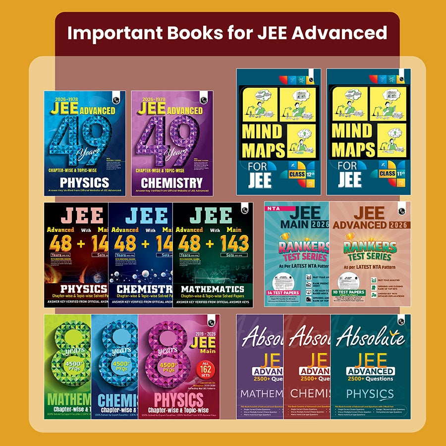 49 Years JEE Advanced PYQ Book Mathematics Chapterwise & Topicwise Solved Papers (1978-2026) | PYQ with Detailed Solutions | Previous Year Questions for IIT JEE Advanced Exam