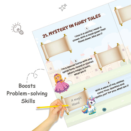 Riddles Book For Kids | 200+ Theme Based Riddles Book For 4+ Years Old | English Interactive Brain Teasing Riddle Activity Book For Growing Kids