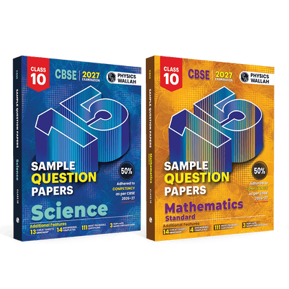 PW 15 CBSE Sample Papers Class 10 Science and Maths Standard For 2027 Board Exam (New Pattern) | CBSE Like Question Booklet and Answer Sheets, Marking Stickers