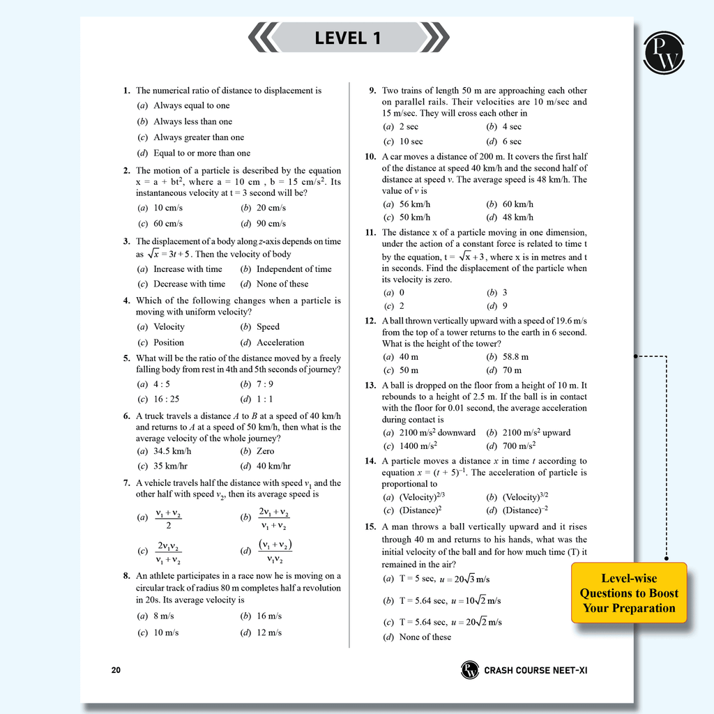 Sprint NEET Crash Course Class 11 Combo Set of 3 Books l Physics, Chemistry, Biology For 2024-2025 Exams l 60 Days Study Plan l Crisp Theory & Level-wise Questions