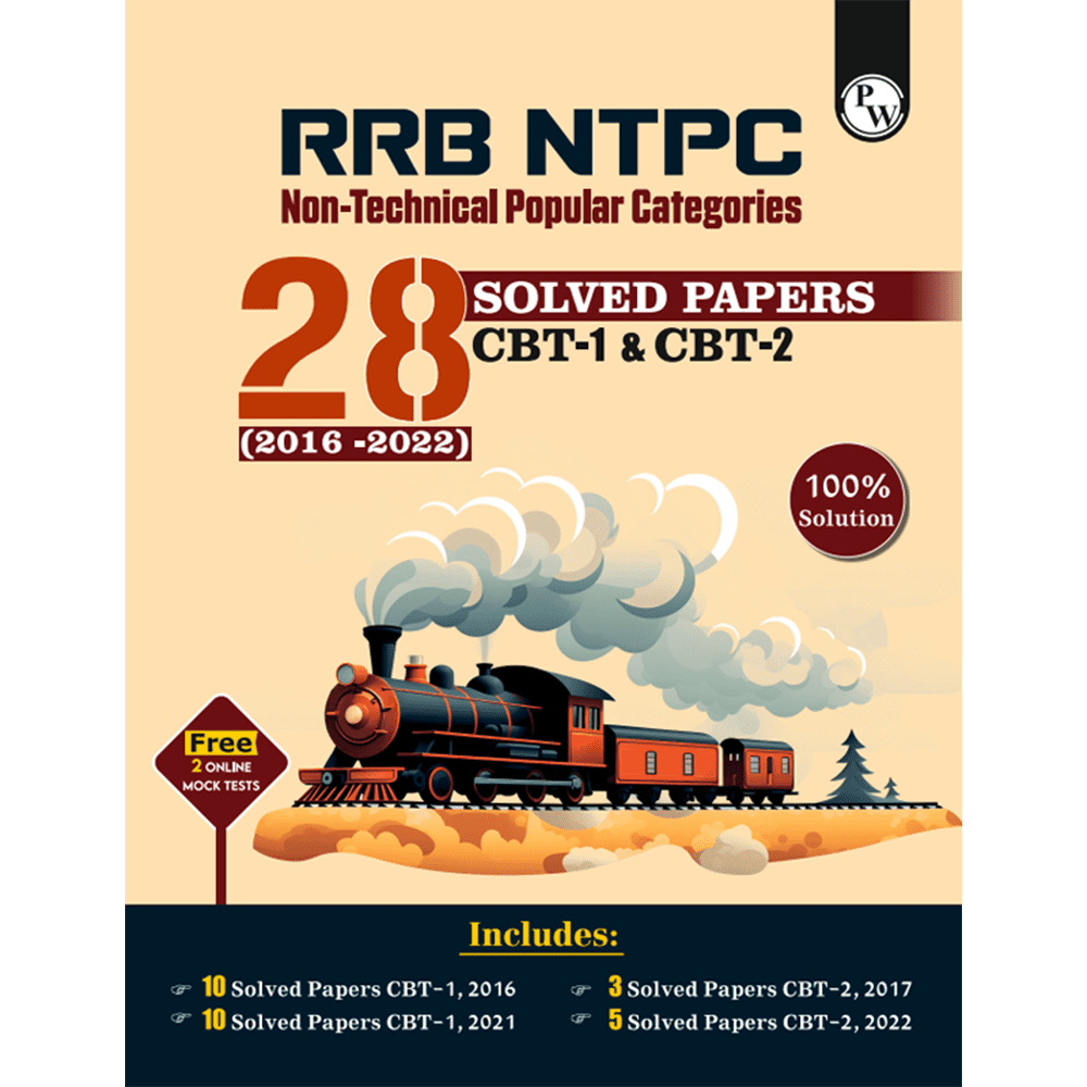 RRB NTPC 28 Previous Year Solved Papers CBT - I & 2 (2016-2022) English Medium
