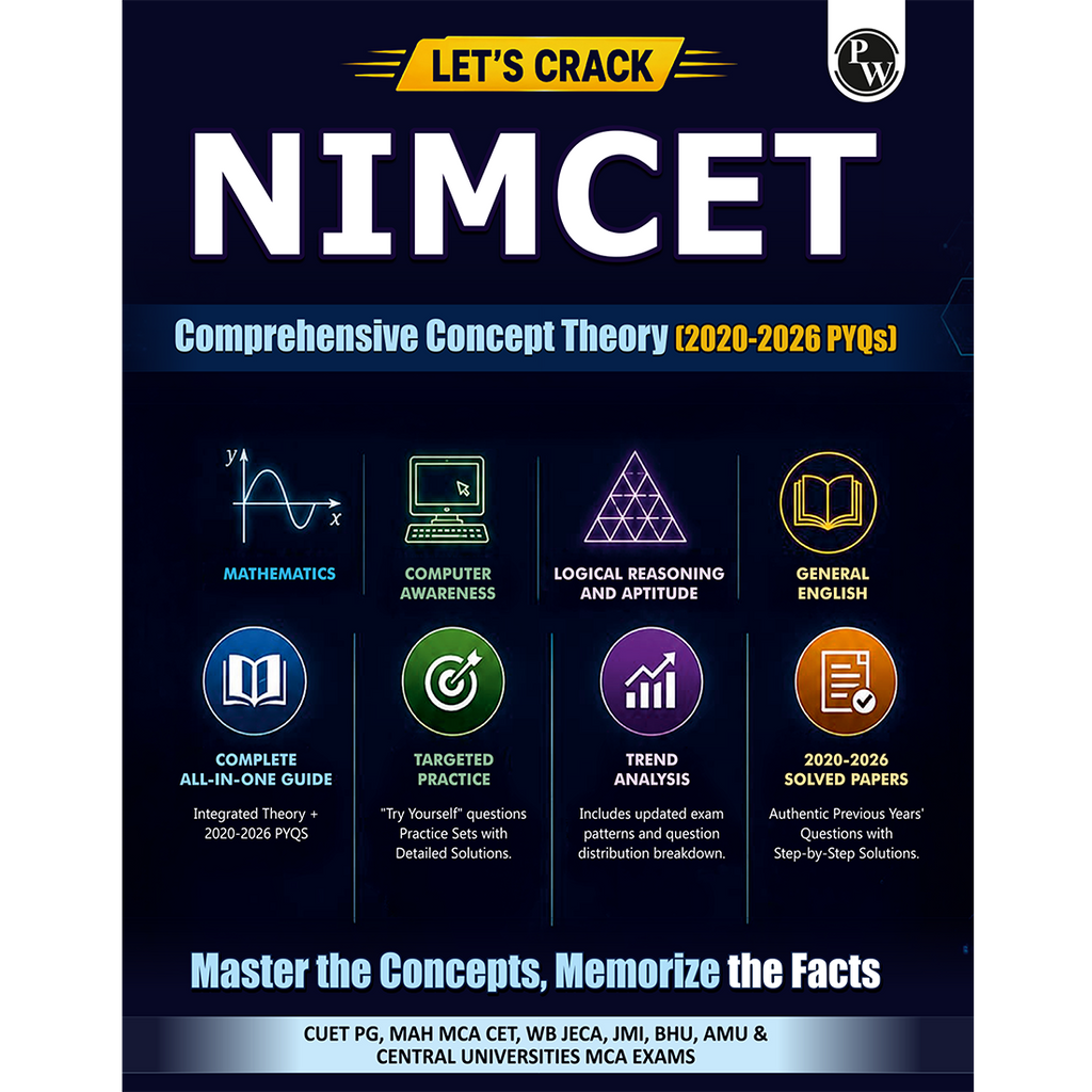 NIMCET Concept Theory & PYQs Book For 2027 Exam | All in One Guide with 2020-2026 Solved Previous year Papers | Useful For CUET PG, JMI, BHU & Other Central Universities MCA Exams