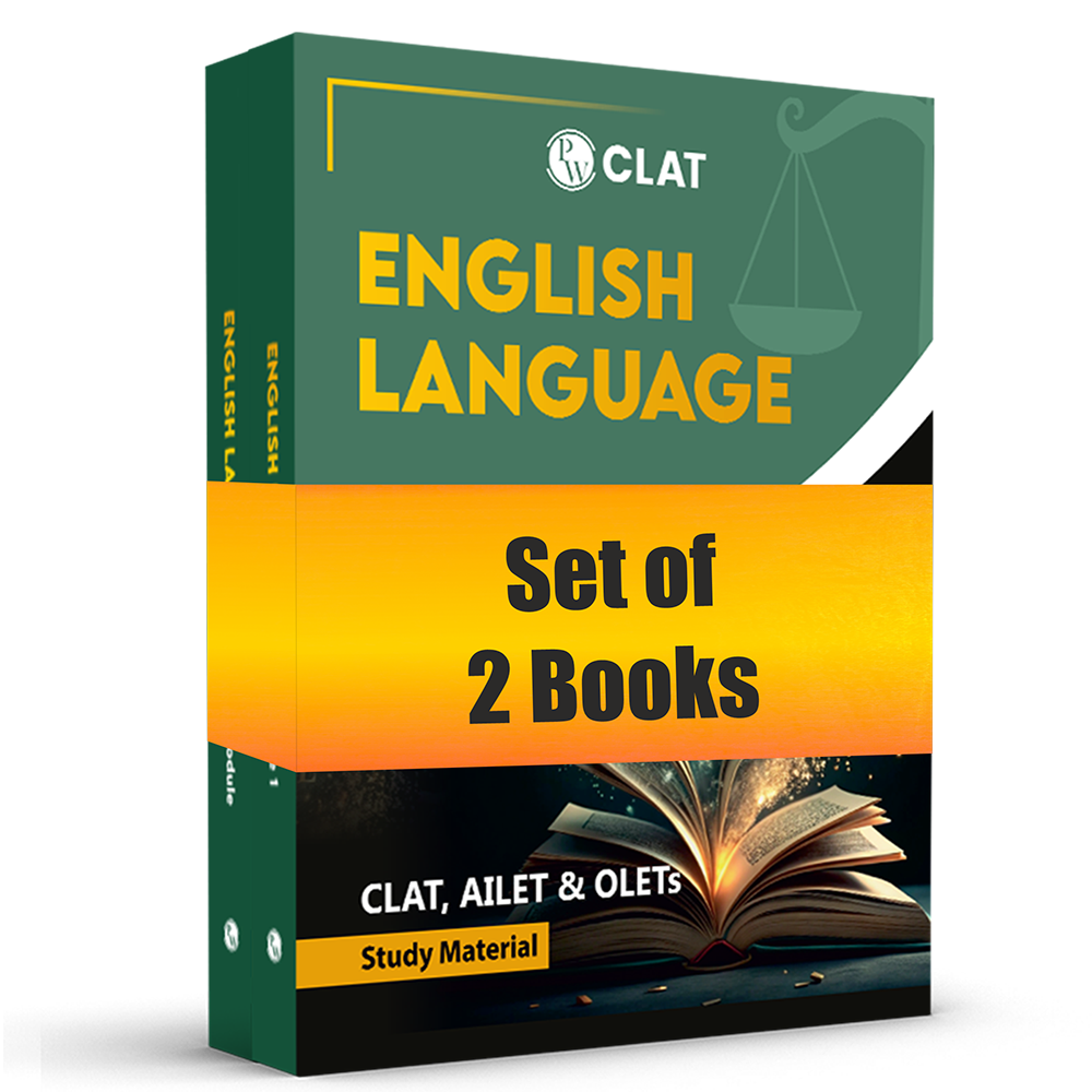 CLAT Complete English Module Set of 2 For CLAT, AILET & OLETs Exams 2026 Latest Edition