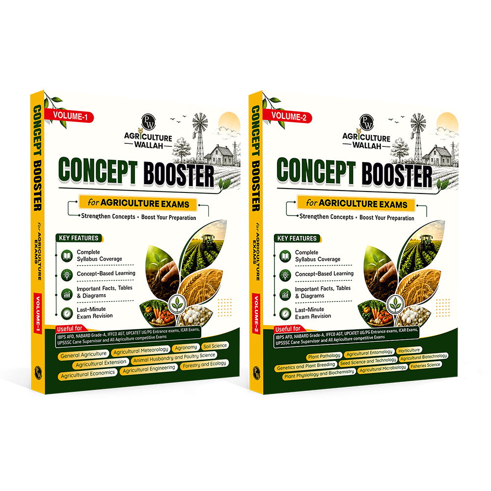 PW Agriculture Wallah Concept Booster for all Competitive Exams | Combo Set of 2 Books 2026 | Complete Syllabus Coverage with Quick Revision | Useful For IBPS AFO, IFFCO AGT, ICAR & Other Competitive Exams