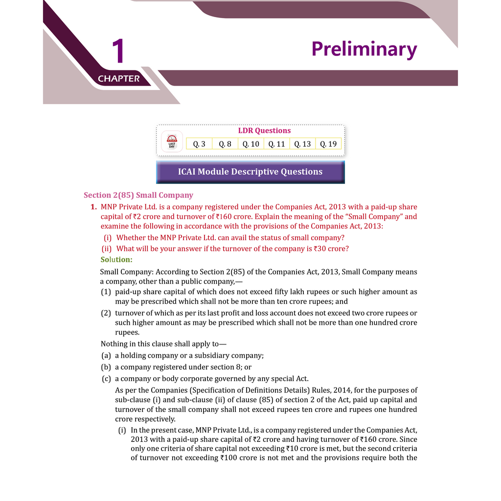 CA Intermediate Corporate & Other Laws Concept Book & Question Bank Combo Set of 2 Books By Chaitanya Jain | ICAI Aligned Content, PYQs, Practice Questions, Detailed Solutions, Latest Syllabus For Jan 2027 Exams