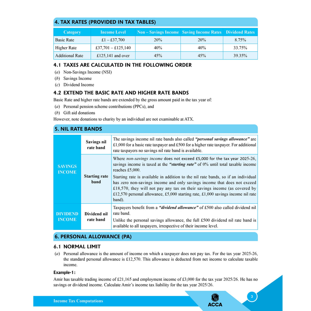 ACCA Advanced Taxation(ATX) Concept Book + Question Bank Combo Set of 2 Modules – 2.0