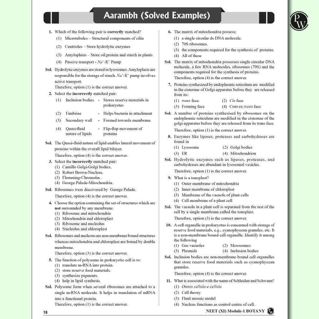 Arjuna 11 NEET Modules 2025