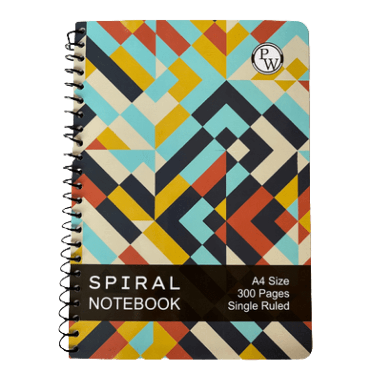 PW Spiral Notebook | 300 Pages | Ruled