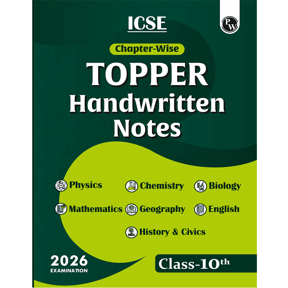ICSE Chapterwise Class 10 Topper Handwritten Notes For 2026 Exams | Covering Physics, Chemistry, Biology, Mathematics, Geography, English, History & Civics
