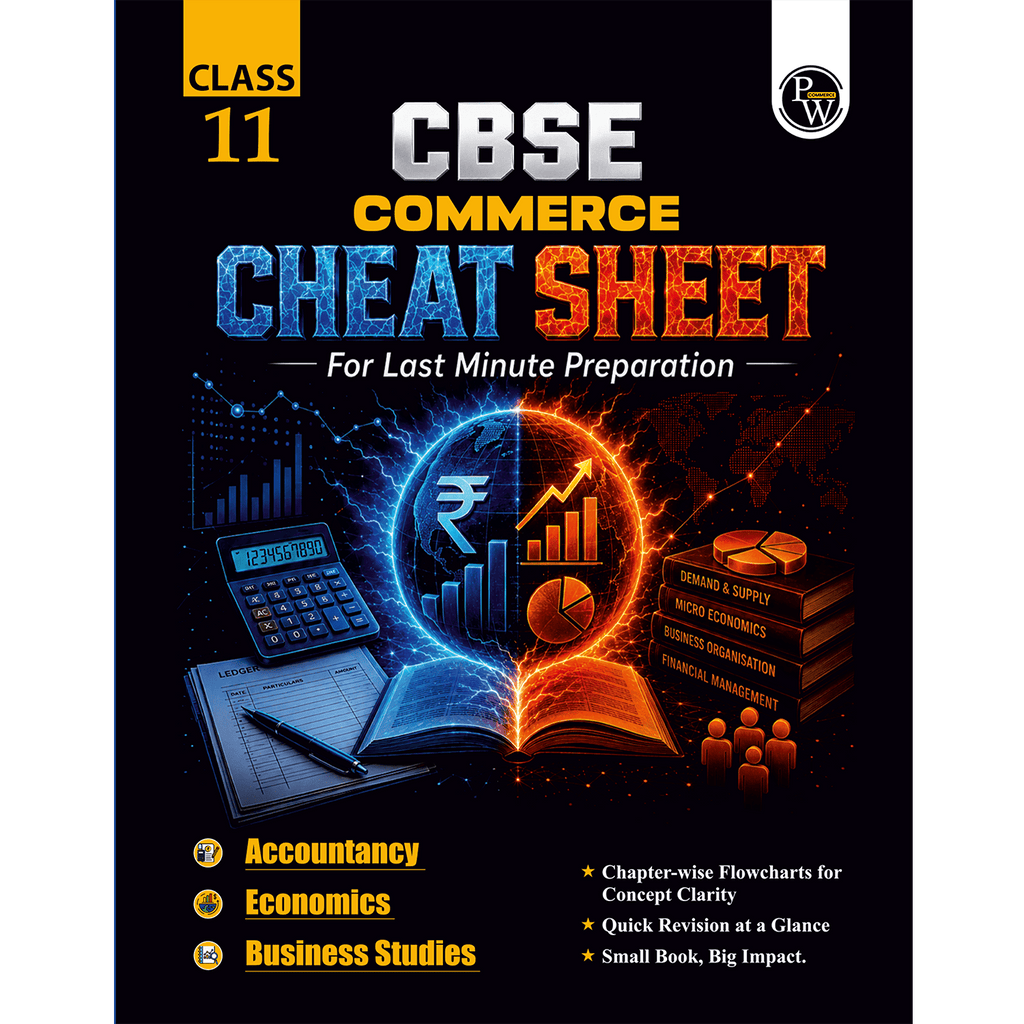 PW CBSE Commerce Cheat Sheets For Class 11 | Accountancy, Economics & Business Studies | Chapterwise Mind Maps & Flowcharts for Quick Revision