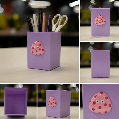 Study Desk Organizer | Writing Essentials Holder & Pen Stand for Students Lavender