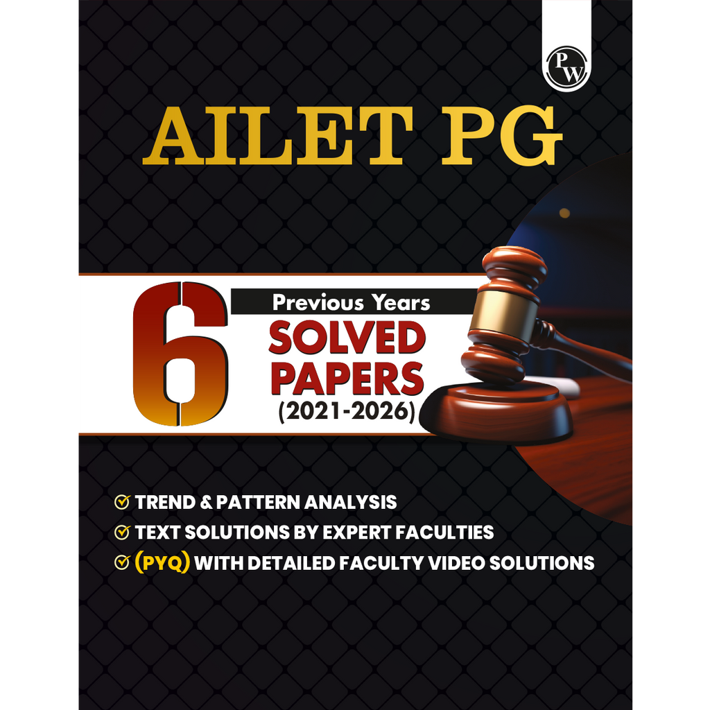 AILET PG Books for Preparation 2027 | 6 Previous Year Solved Papers (2026-2021) with explanation and Detailed Video Solutions | Trend & Pattern Analysis