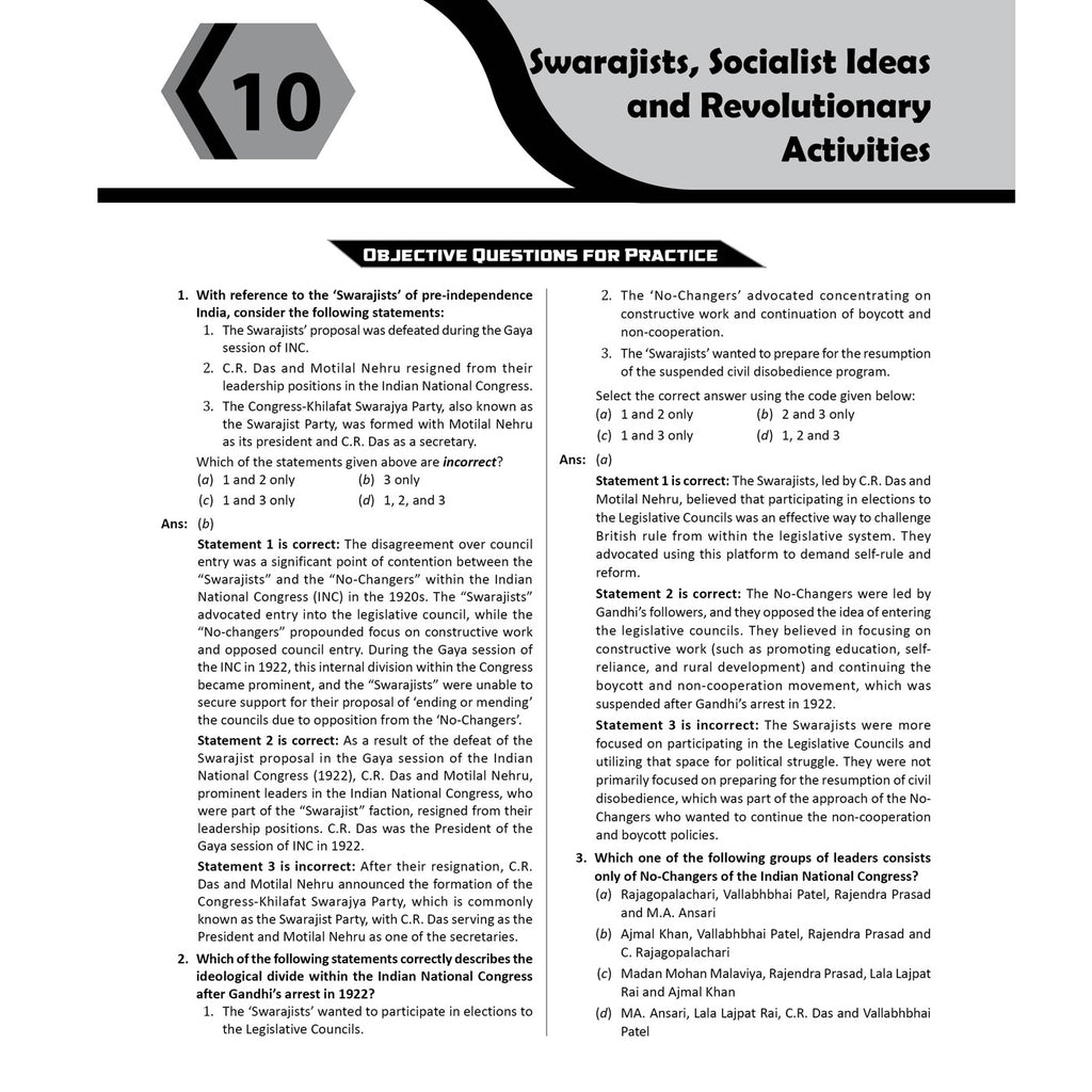 PW UPSC Mission Prelims Modern India Question Bank Chapterwise Topicwise | 550+ Handpicked Questions & Important Topics Covered with Detailed Explanation