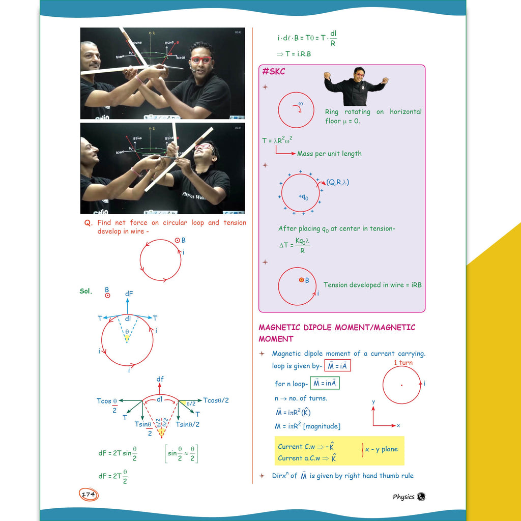 SKC Physics Crush Class 12 Handwritten Format Notes (Second Edition) By Saleem Sir For JEE and NEET Exams | English Medium From Basic to JEE Advanced via JEE/NEET