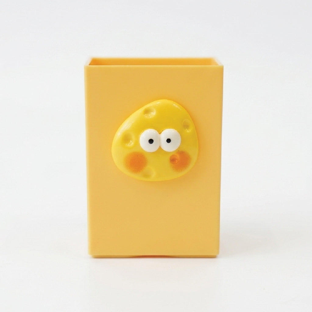Study Desk Organizer | Writing Essentials Holder & Pen Stand for Students Yellow
